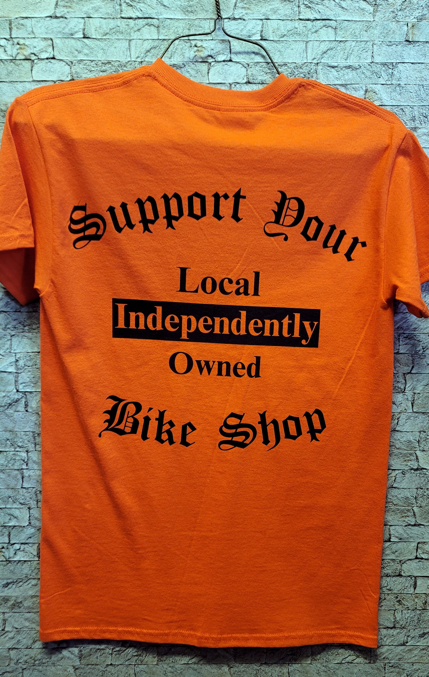 Support Your Local Bike Shop Pocket T-Shirt Hi-Vis
